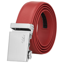 Load image into Gallery viewer, Falari Men Unisex Genuine Leather Ratchet Dress Belt Automatic Sliding Buckle