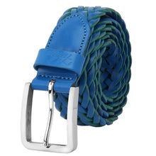 Load image into Gallery viewer, Men's Leather Braided Belt Stainless Steel Buckle 35mm 9007