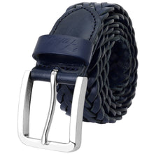 Load image into Gallery viewer, Men's Leather Braided Belt Stainless Steel Buckle 35mm 9007